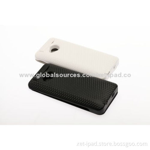 External Backup Battery Case for HTC M7, with 3,800mAh Capacity, Various Colors Available